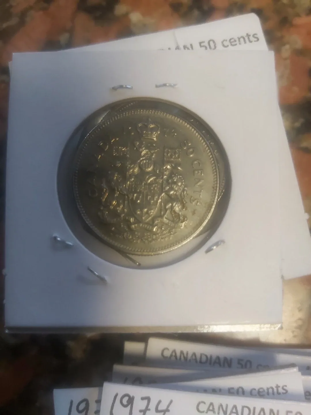1974 Canadian 50 Cents Coin image indicator(2)