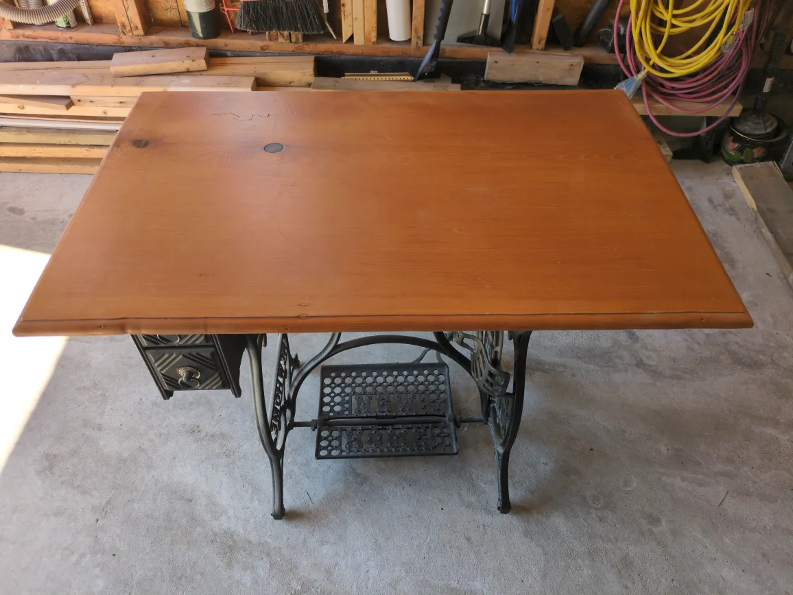 Vintage Sewing Machine Table thumbnail