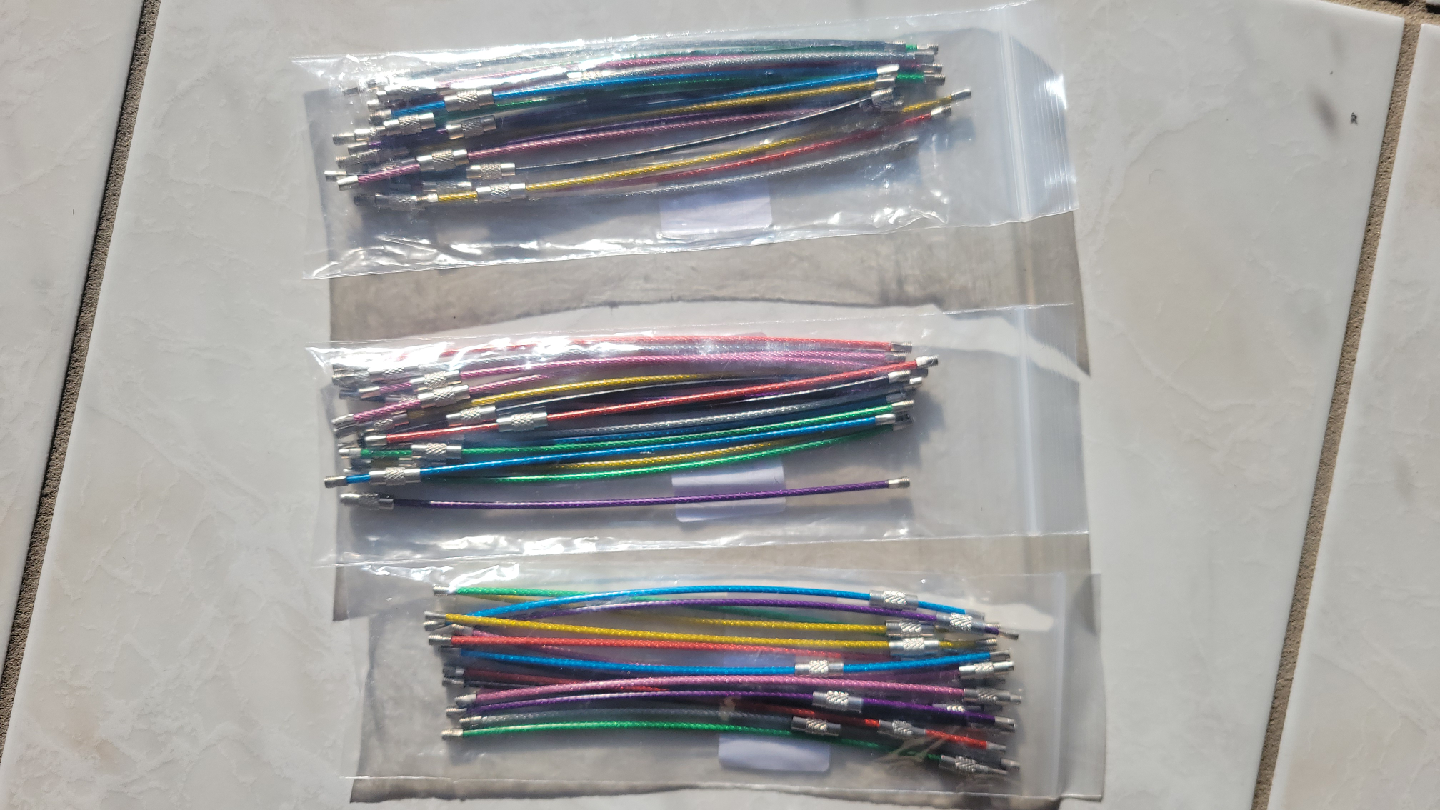 Colorful Metal Wire Keychains