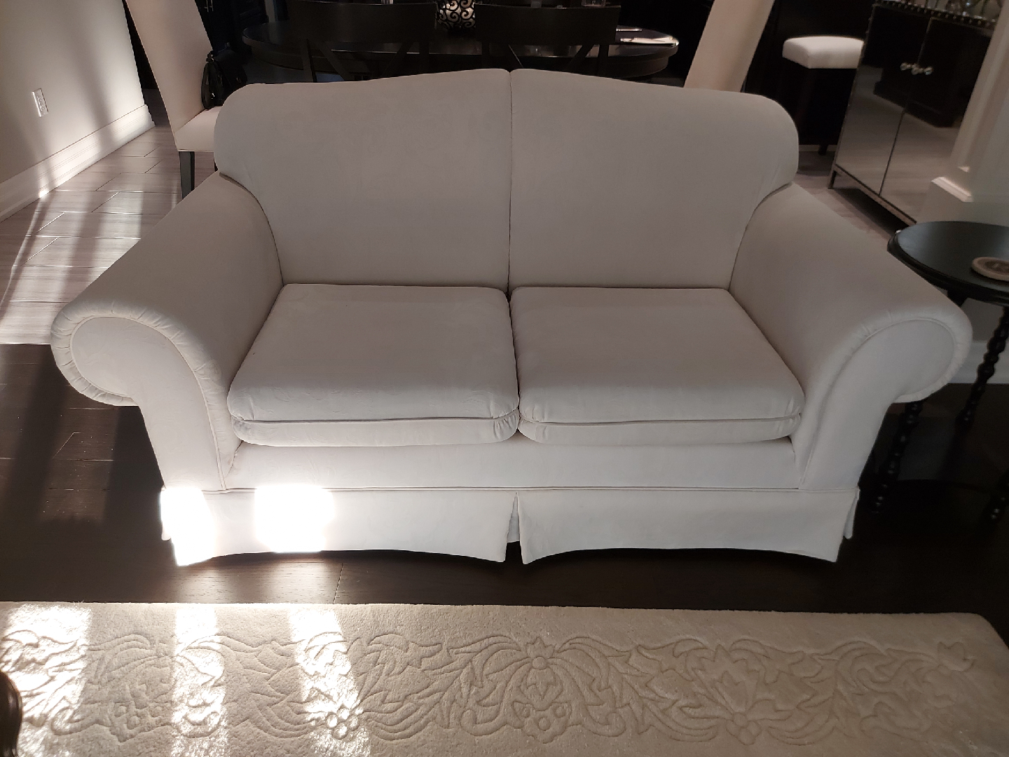 Loveseat Sofa - Ivory/Off-White