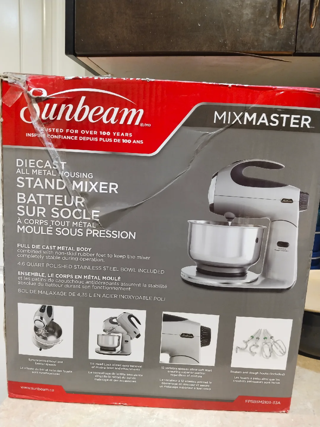 Sunbeam Mixmaster Stand Mixer used once brand new image indicator(2)