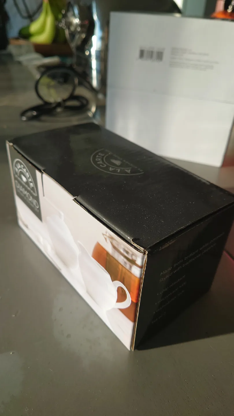 A La Carte Diamond Cream & Sugar Set - New in Box! image indicator(3)