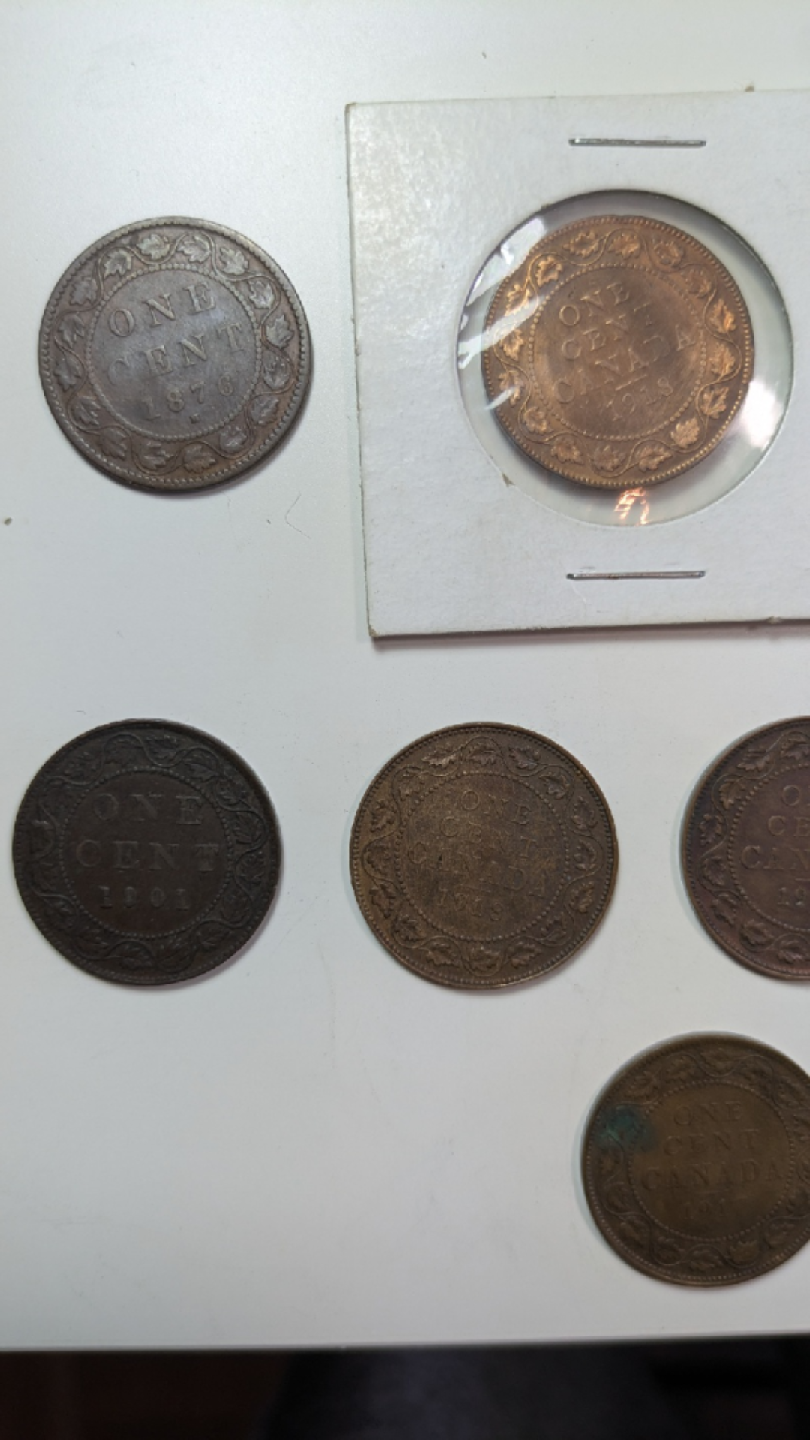 11  Canadian Large One Cent Coins - photo 2