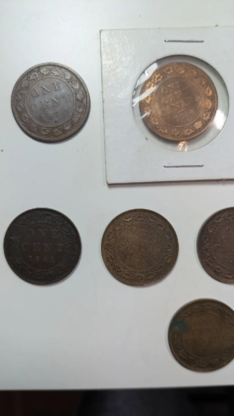 11  Canadian Large One Cent Coins image indicator(2)