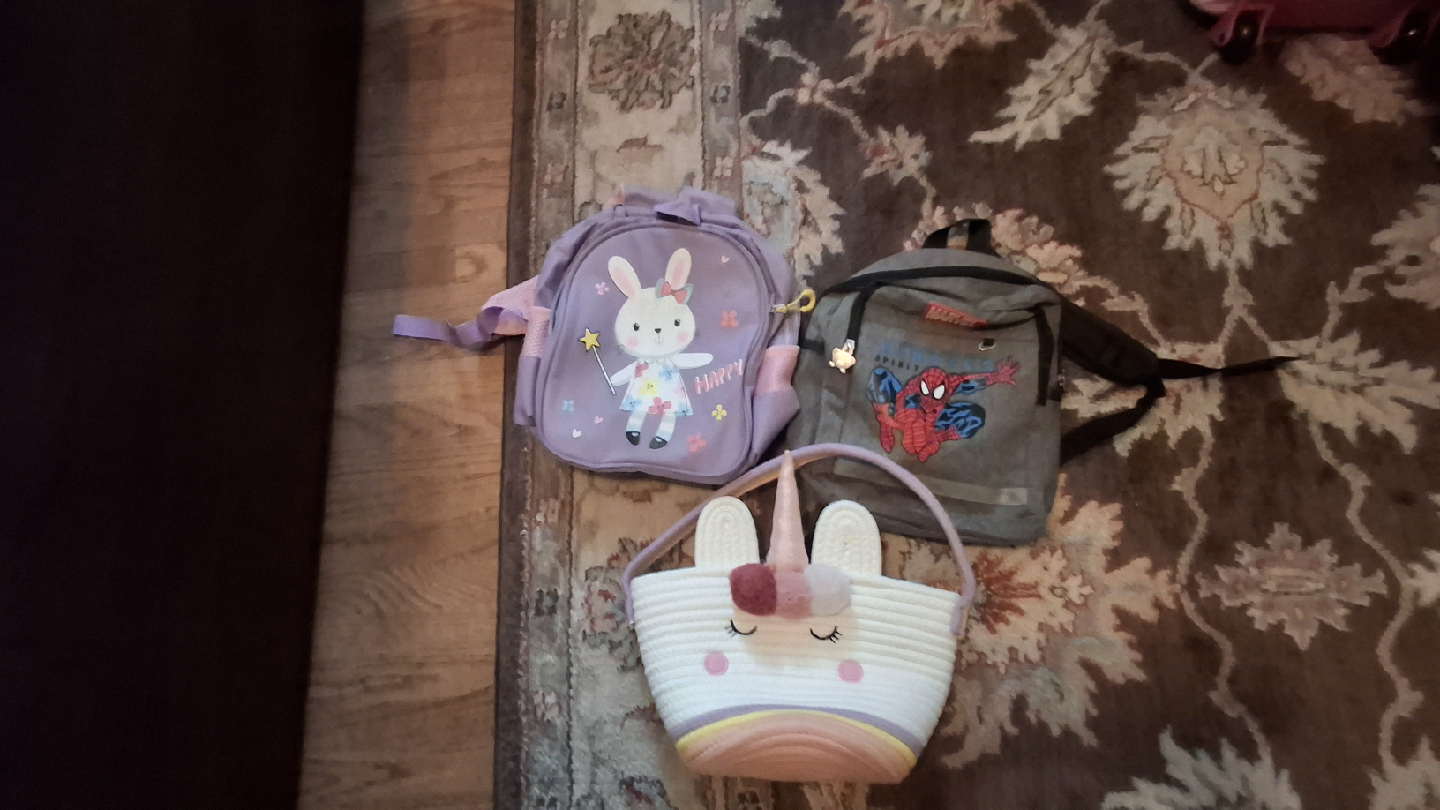 Kids Backpacks: Bunny, Spiderman, Unicorn