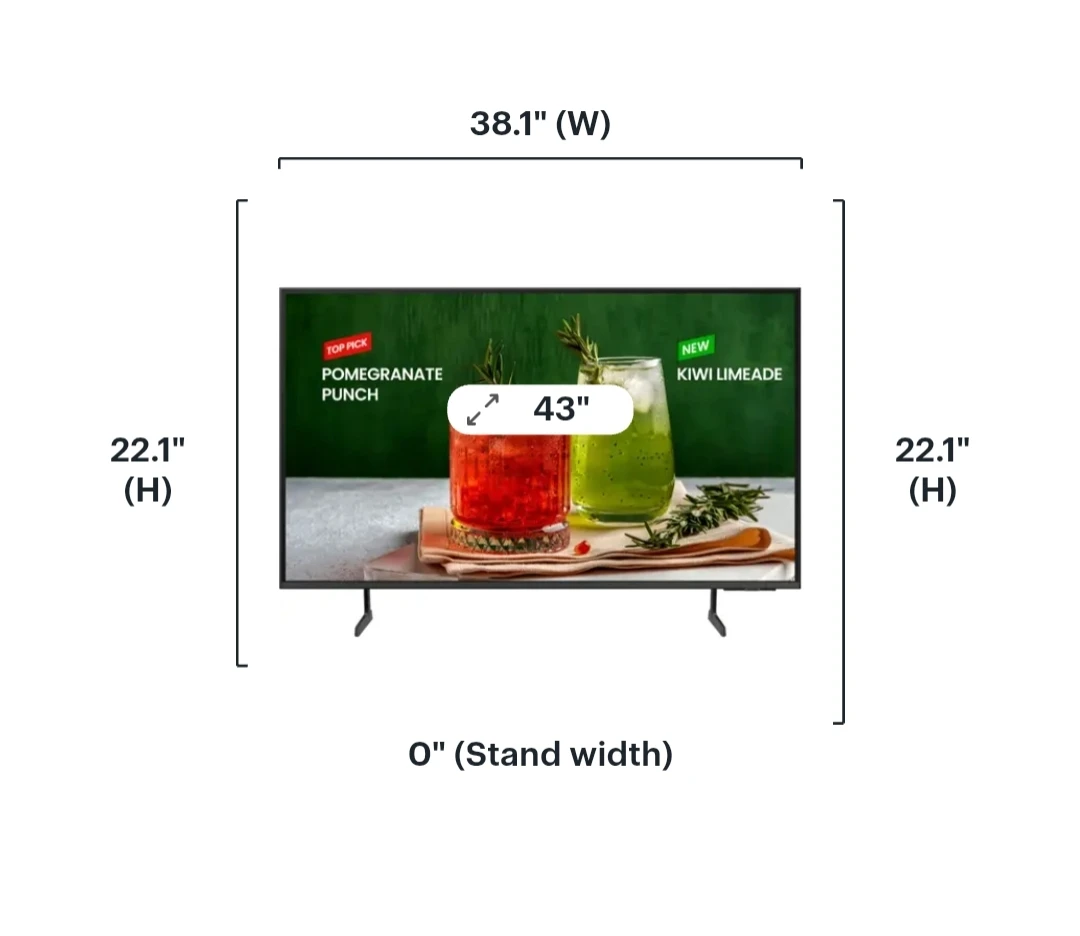 SAMSUNG   43" BED-H Series 4K Business Pro TV Model: BE43D-H - photo 4