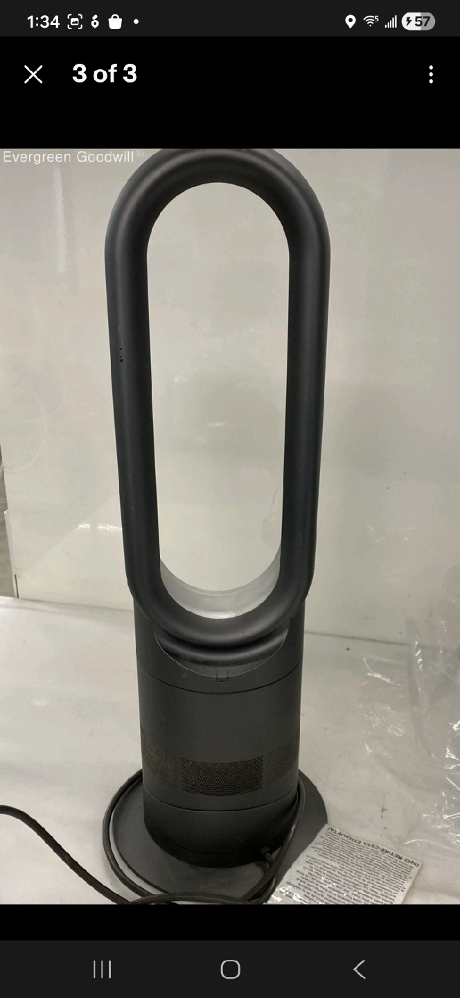Dyson Hot Cool Air Multiplier Jet Focus Fan Heater  AM05, USED - photo 2
