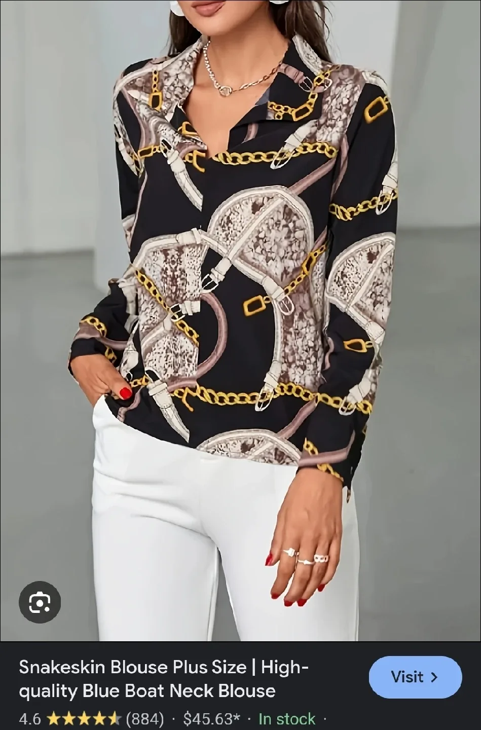 Snakeskin Print Blouse image indicator(6)
