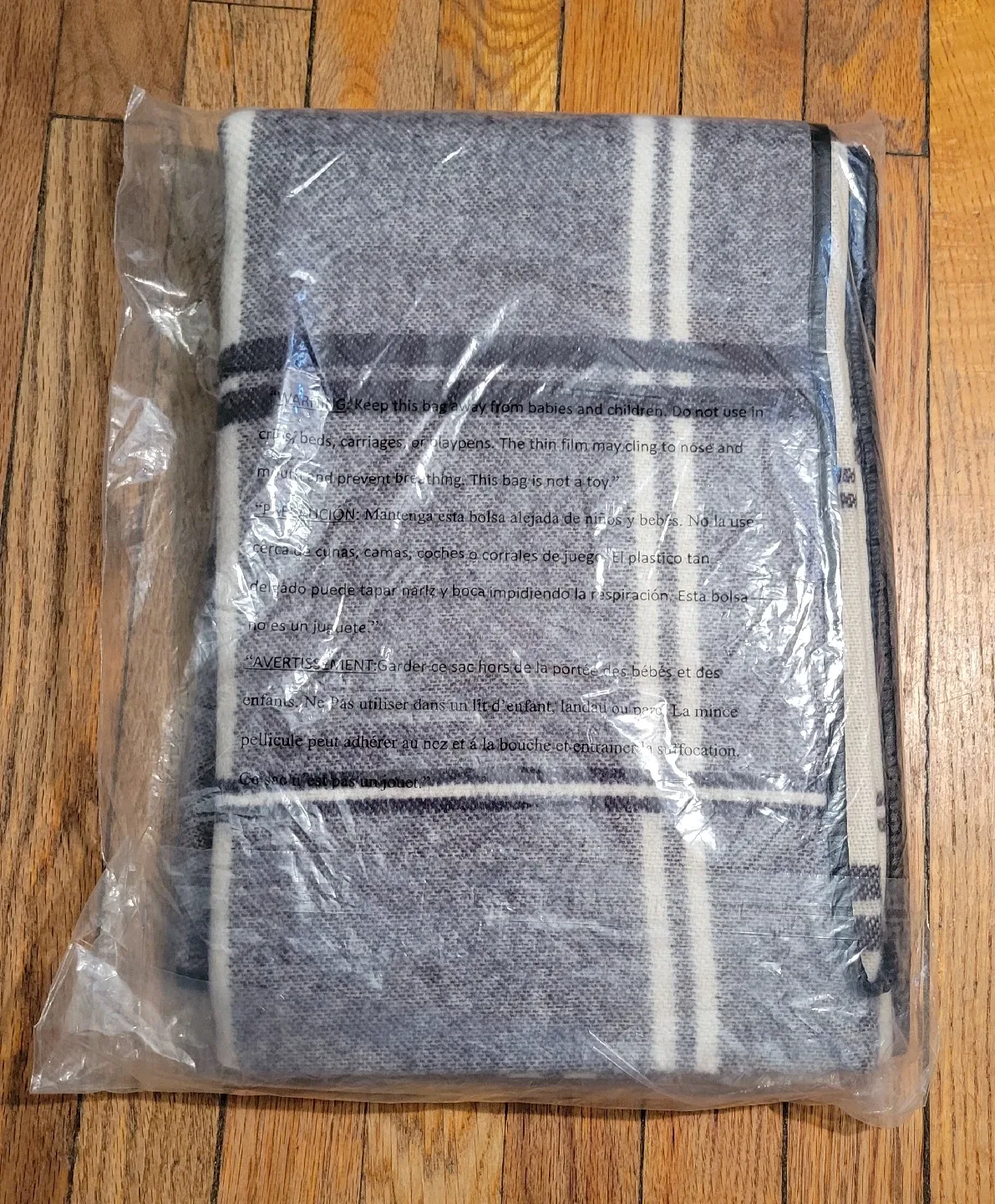 New Chaps Women's Wrap Ruana Plaid One Size image indicator(4)