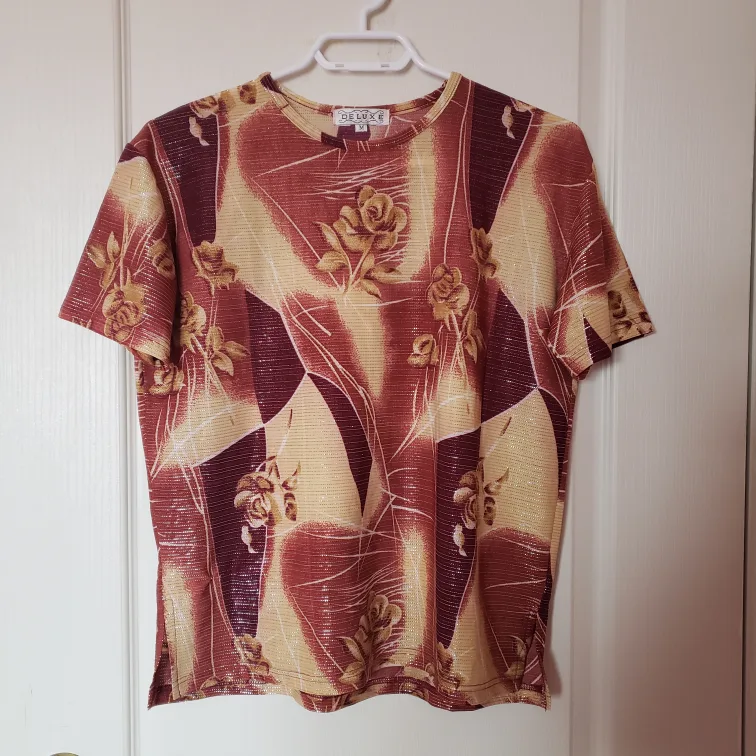 Women's Rose Print Shirt thumbnail