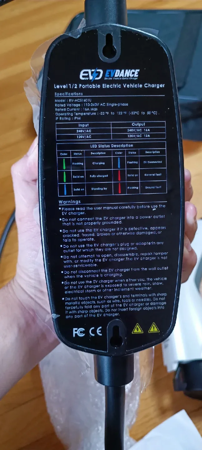 EV DANCE Level 1/2 Portable Electric Vehicle Charger - New image indicator(7)