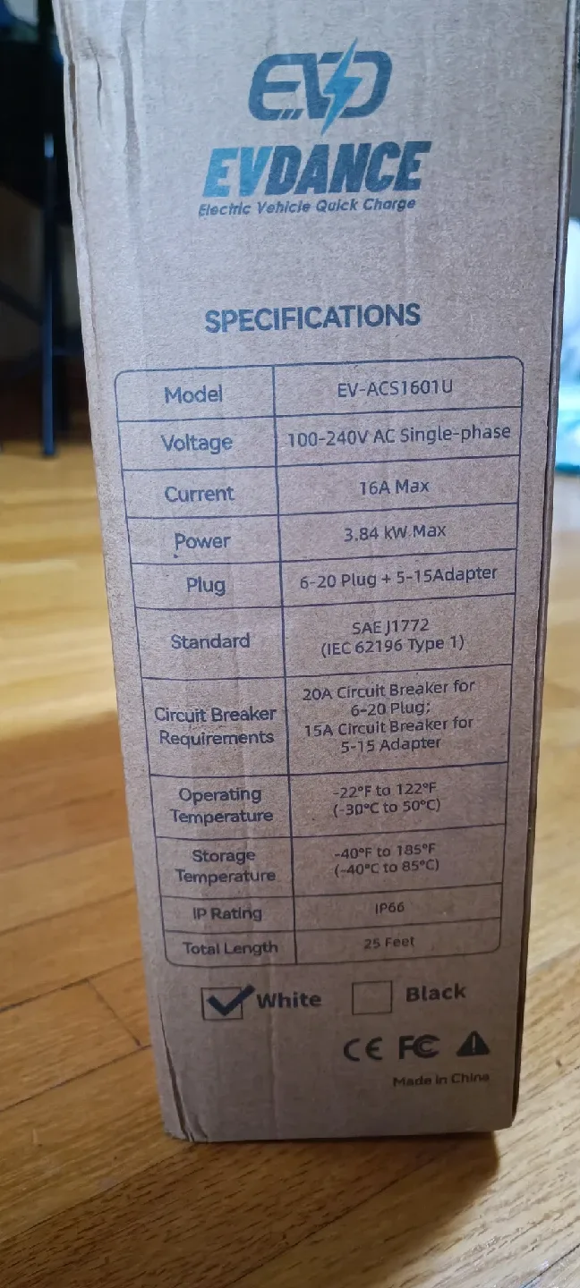 EV DANCE Level 1/2 Portable Electric Vehicle Charger - New image indicator(8)