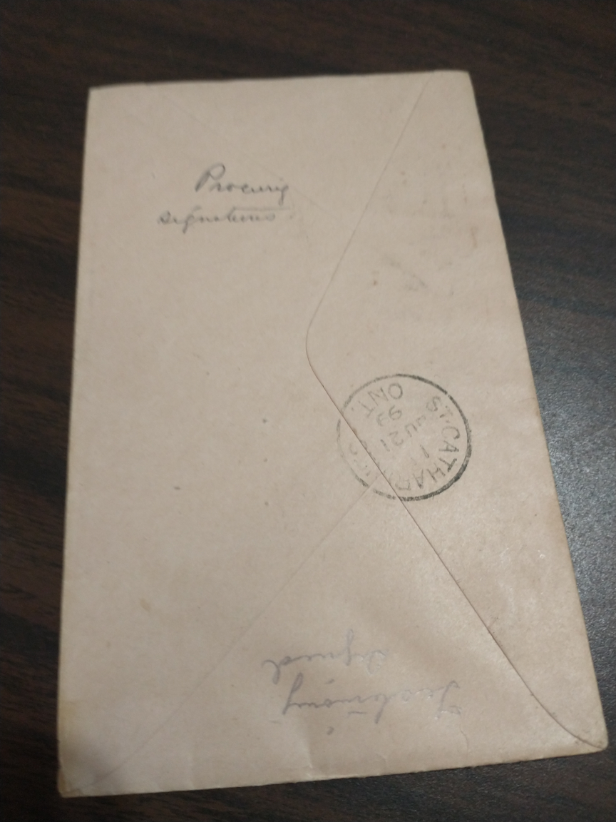 Beautiful 1899 Qn Victoria cover, Brockville to St. Catharins - photo 5