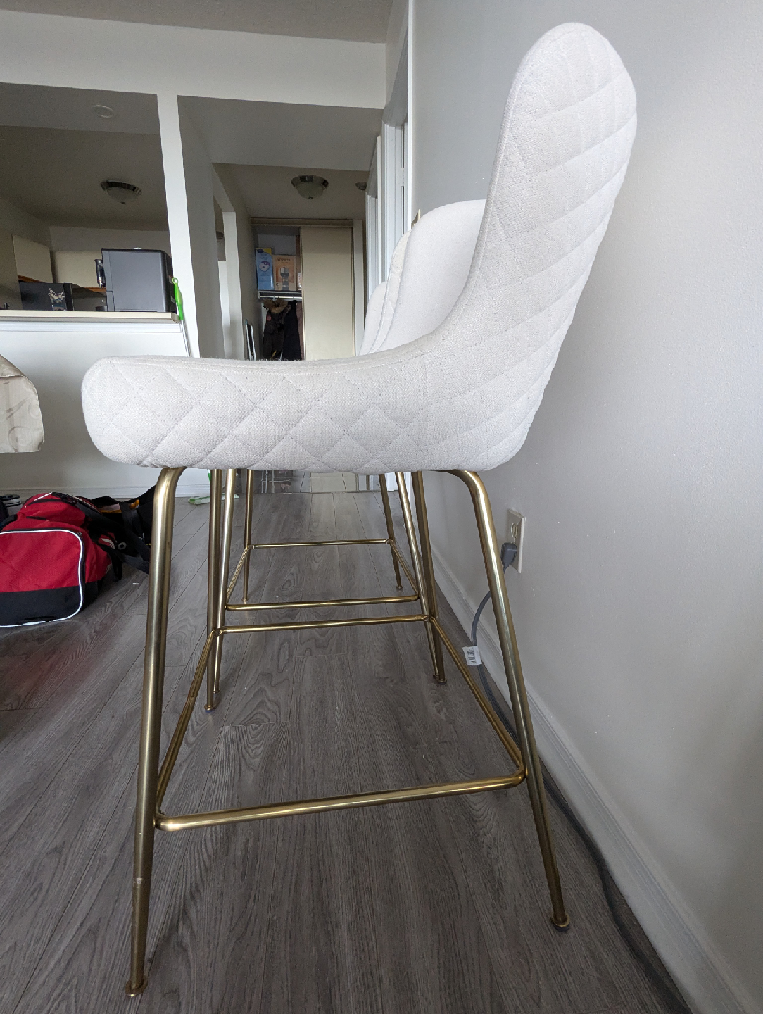 Set of 2 Cream Bar Stools - photo 5