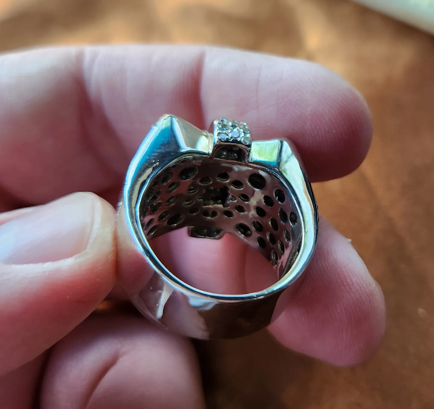 14k large Mens Diamond Ring. Non-negotiable. No offers please image indicator(3)