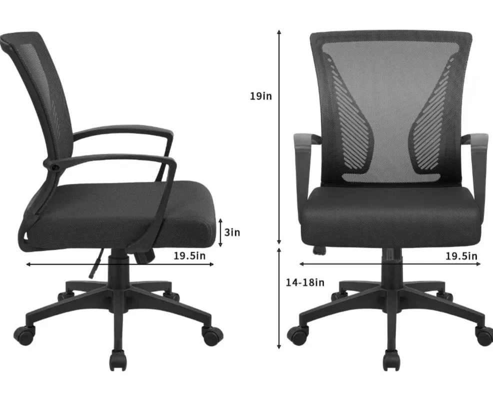 Black Mesh Office Chair image indicator(2)
