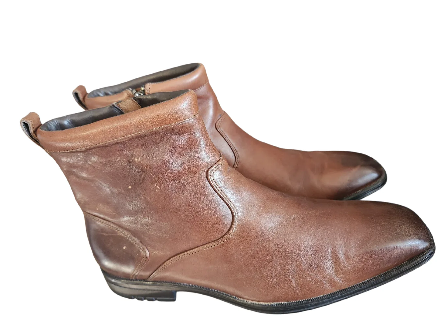Brown Leather Ankle Boots thumbnail