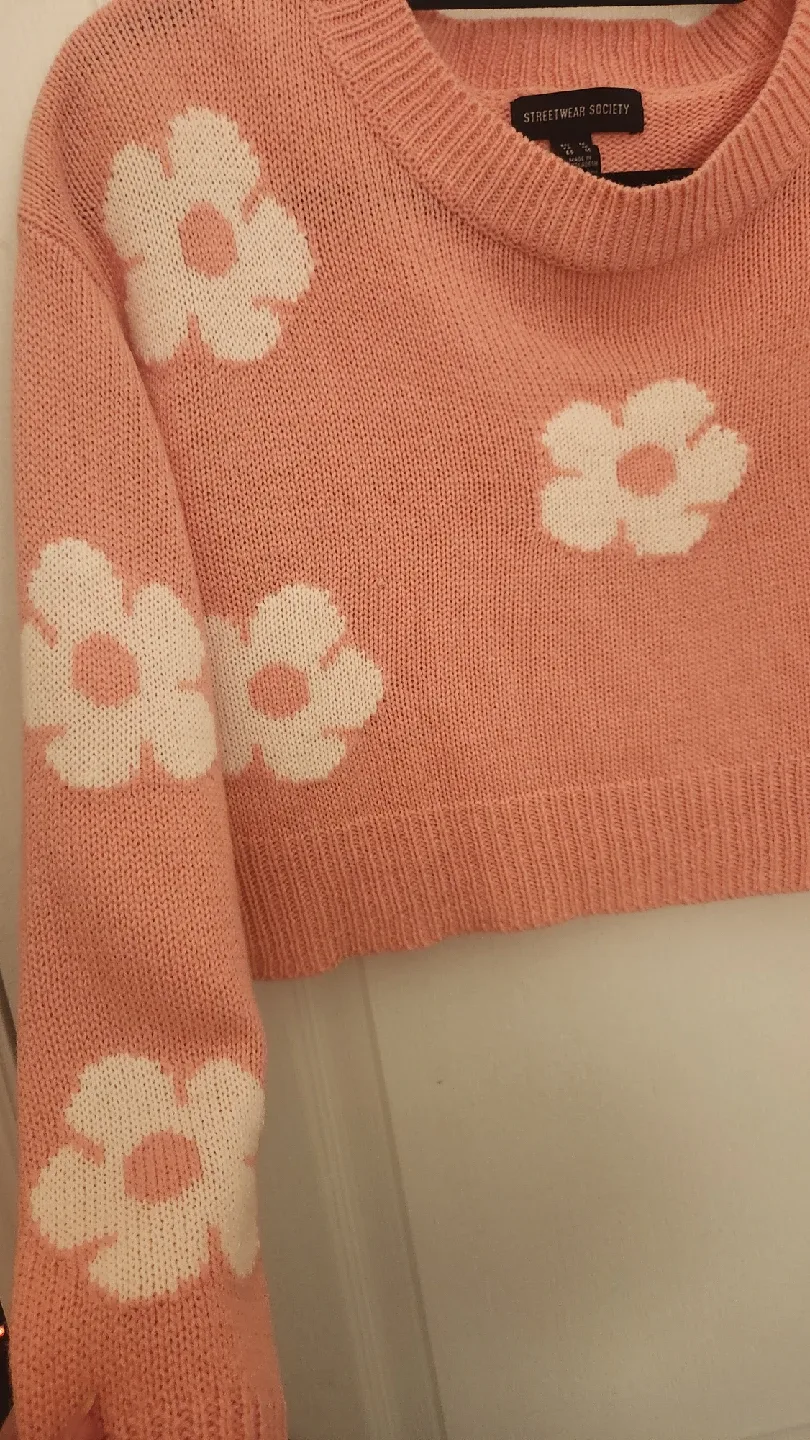 Streetwear Society Pink Floral Sweater - Size M image indicator(4)