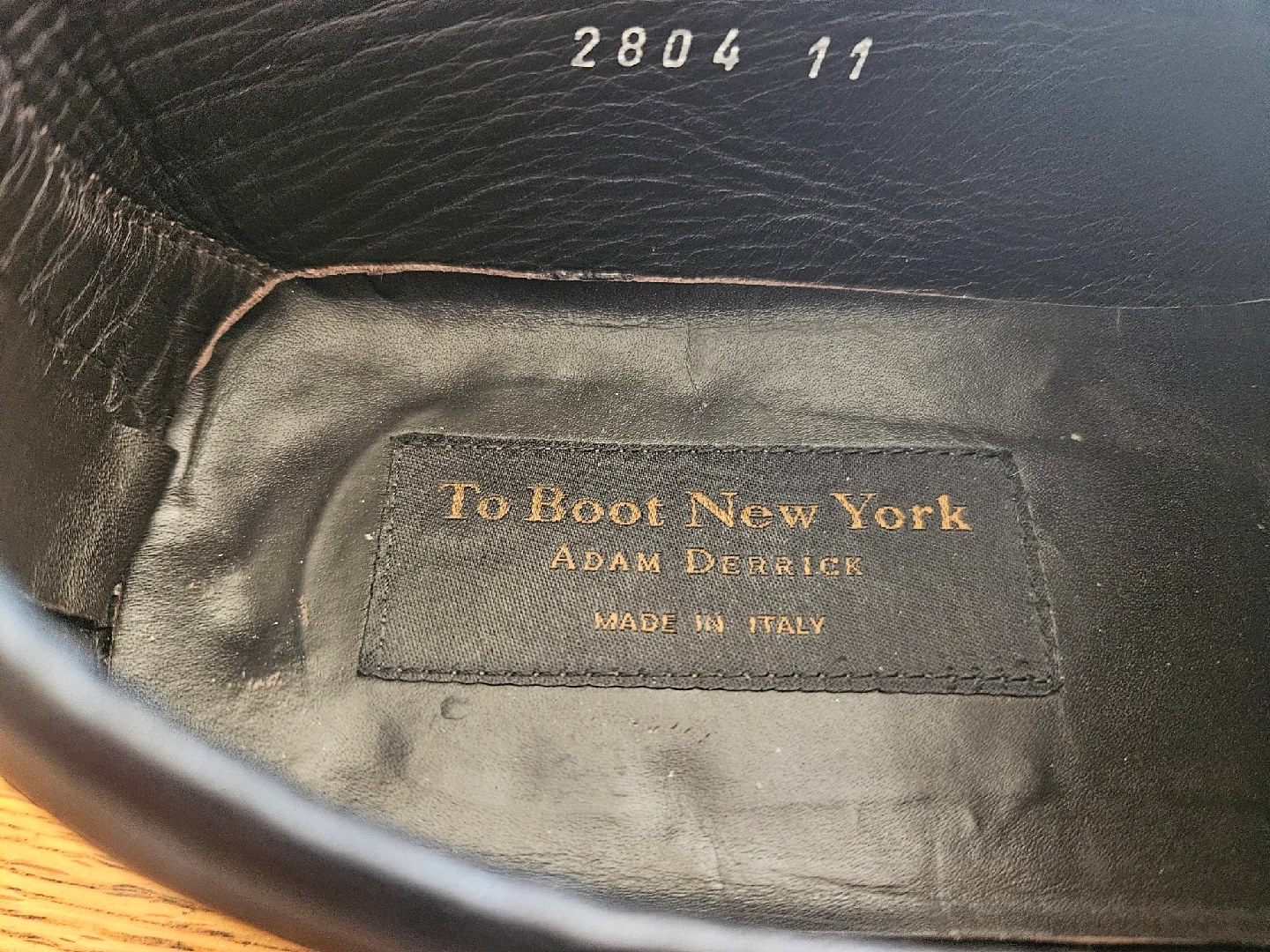 To Boot New York Adam Derrick Black Leather Loafers - Size 11 image indicator(3)