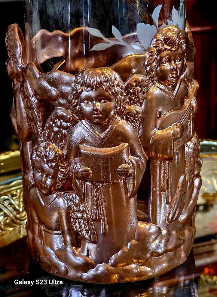 Angel Cherub Vase Candle Holder thumbnail
