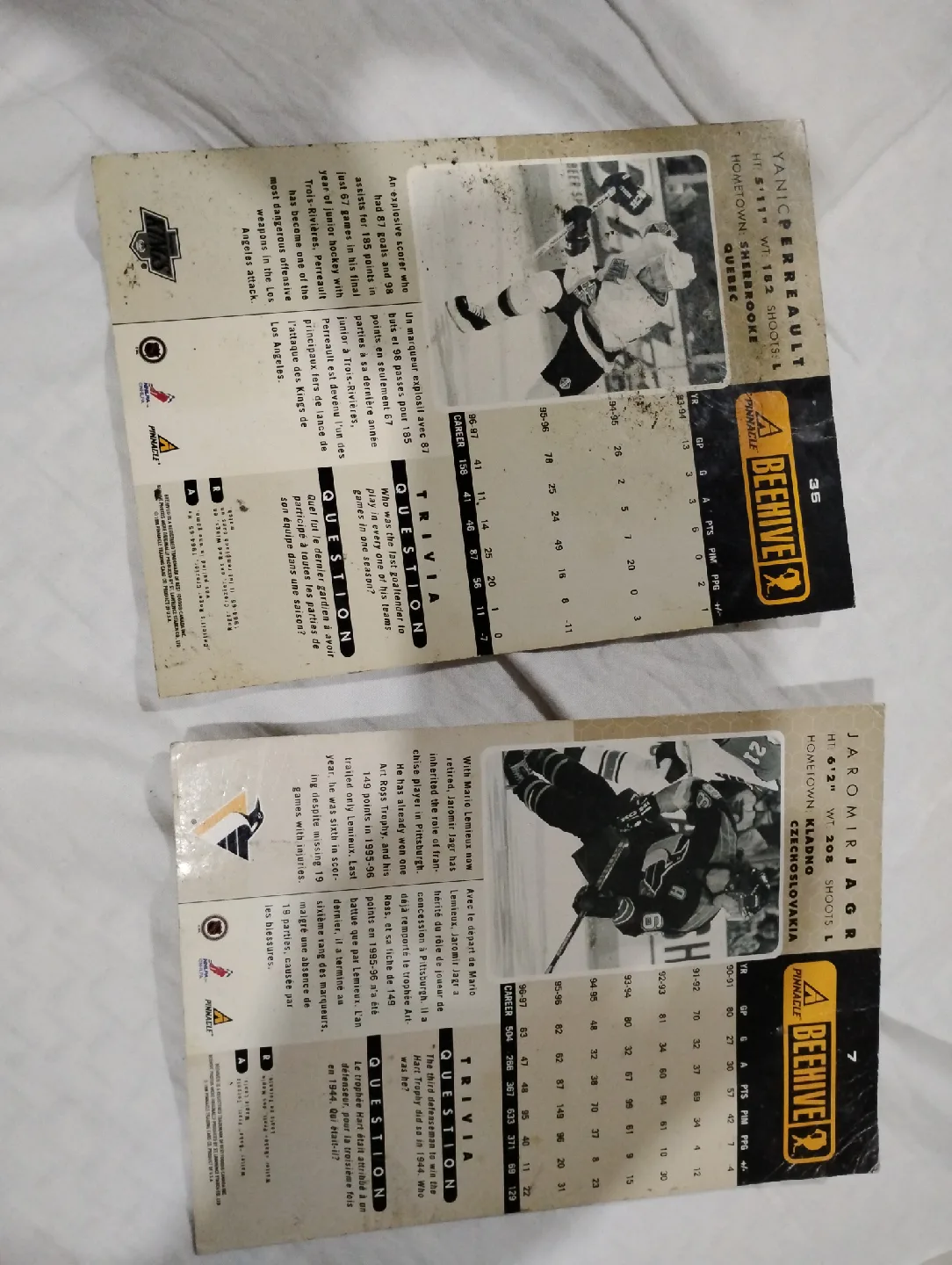 Hockey Trading Cards - Perreault & Jagr image indicator(2)