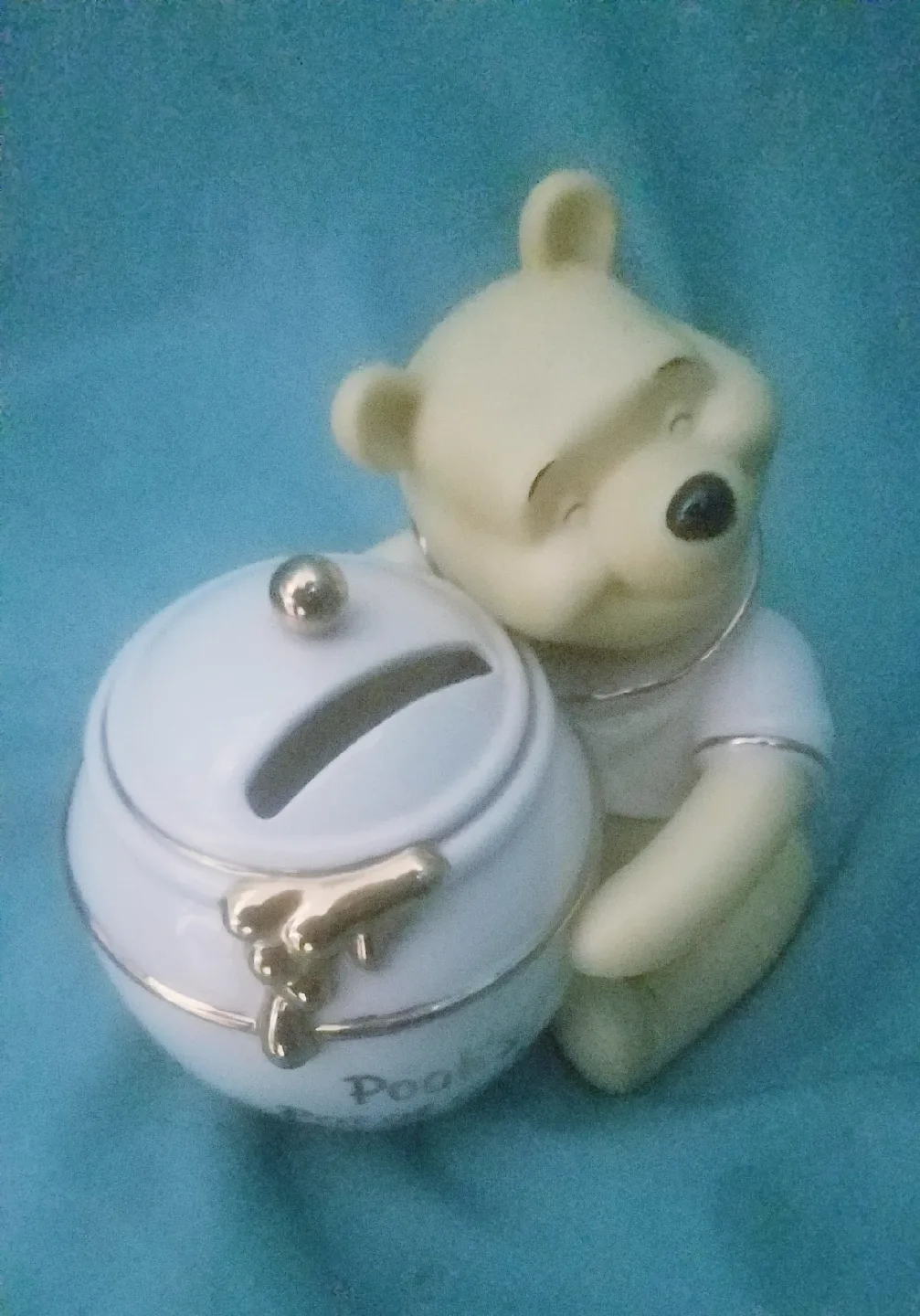 Disney Poohs Pot of Gold Piggy Bank  Excellent Condition image indicator(2)