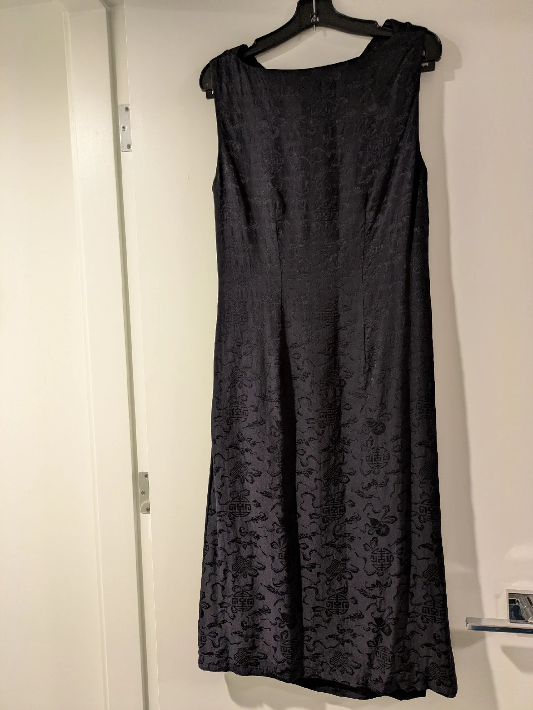 Chinese Silk Black Sleeveless Dress - photo 2