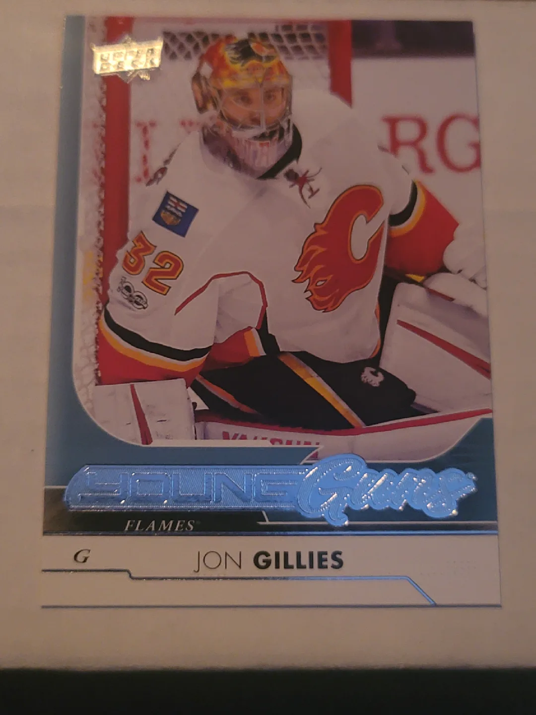 Jon Gillies Young Guns Hockey Card thumbnail