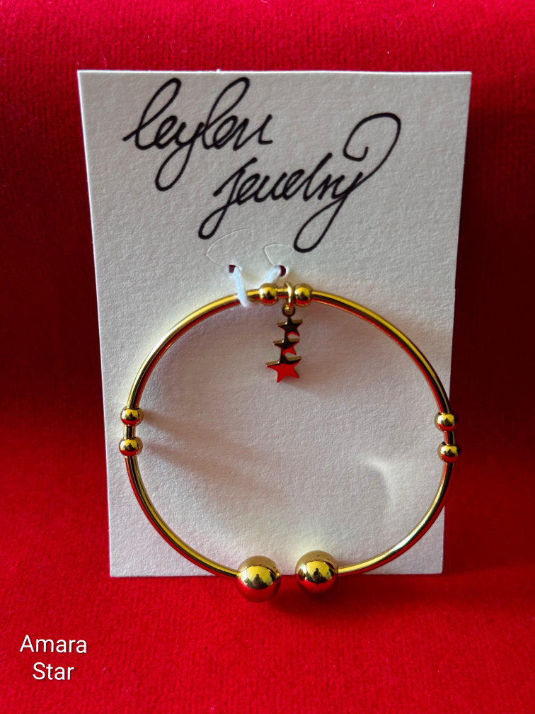 Gold plated Bangle Bracelets set - photo 4