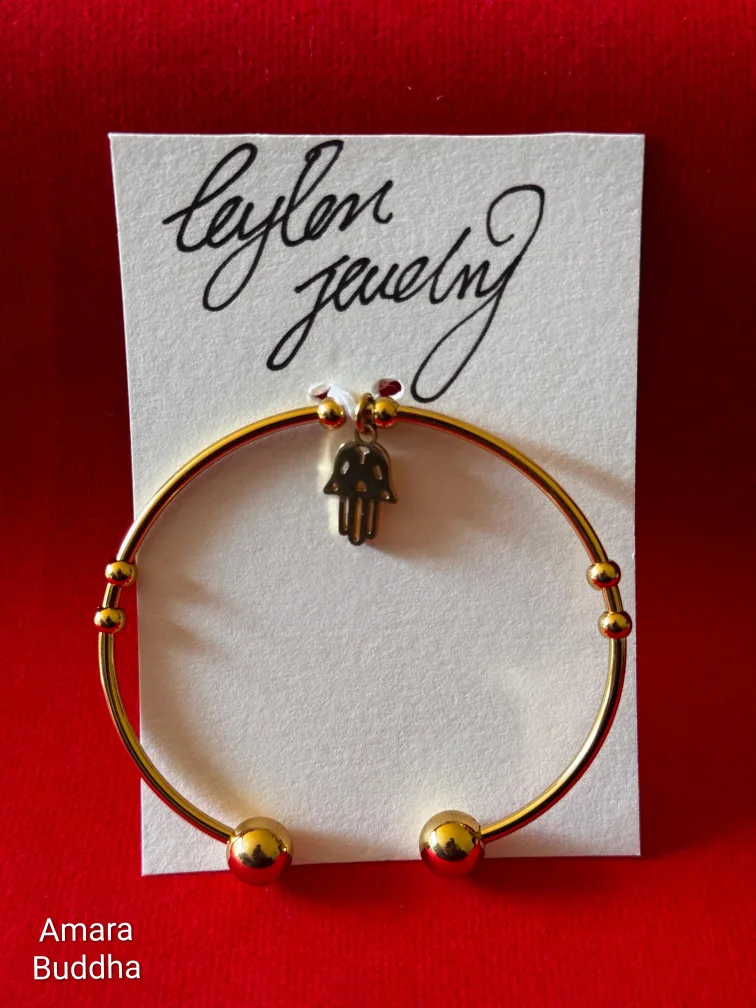 Gold plated Bangle Bracelets set image indicator(6)