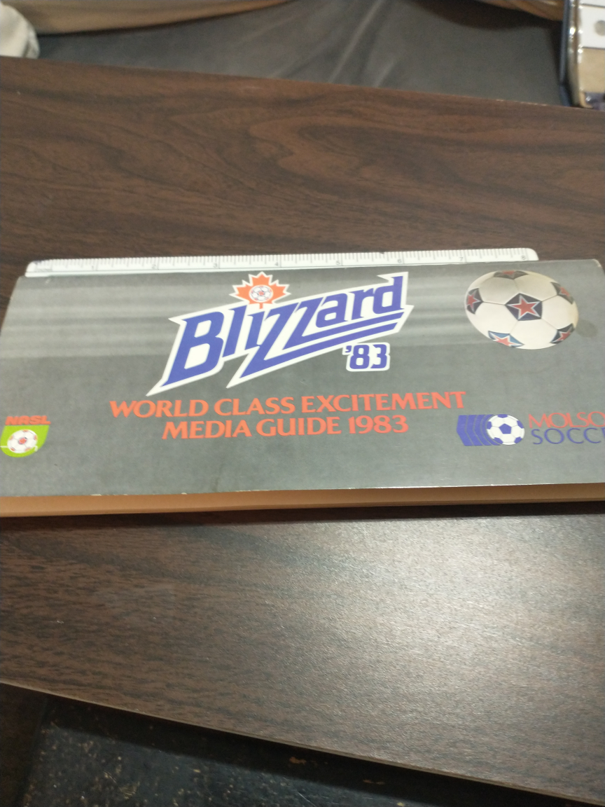 1983 NASL Toronto Blizzard media guide B&W 80 pages