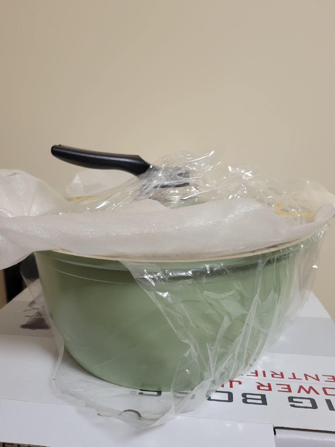 Green Pot with Lid