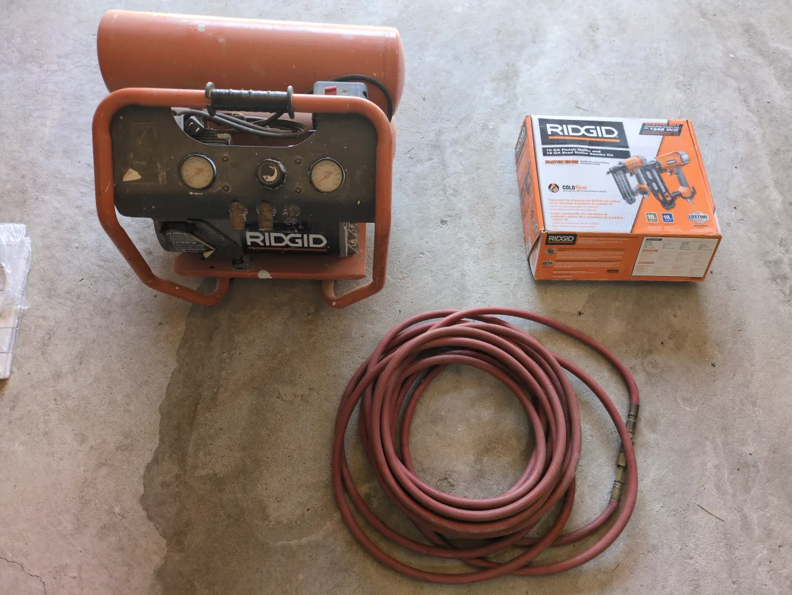 Ridgid Air Compressor & Nailer Combo Kit thumbnail