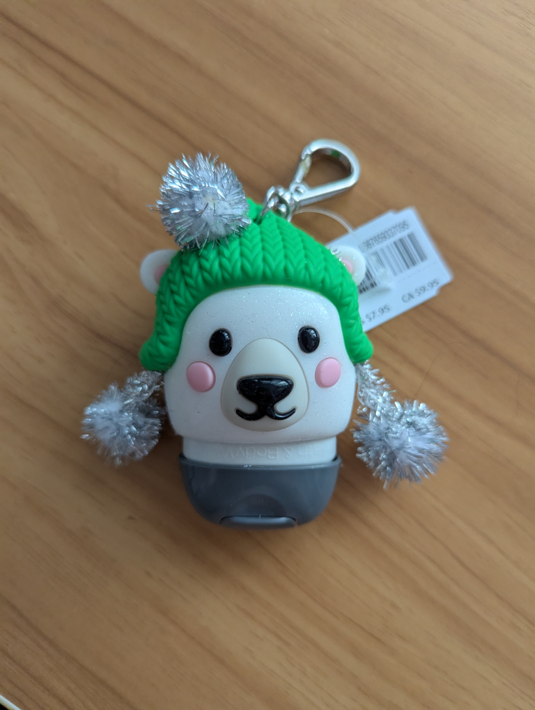 Bath & Body Works Polar Bear Hand Sanitizer Holder
