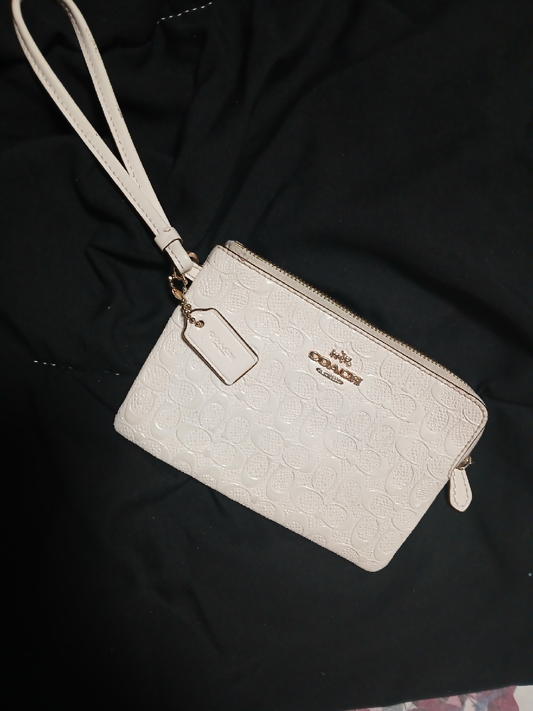 Coach Wristlet White