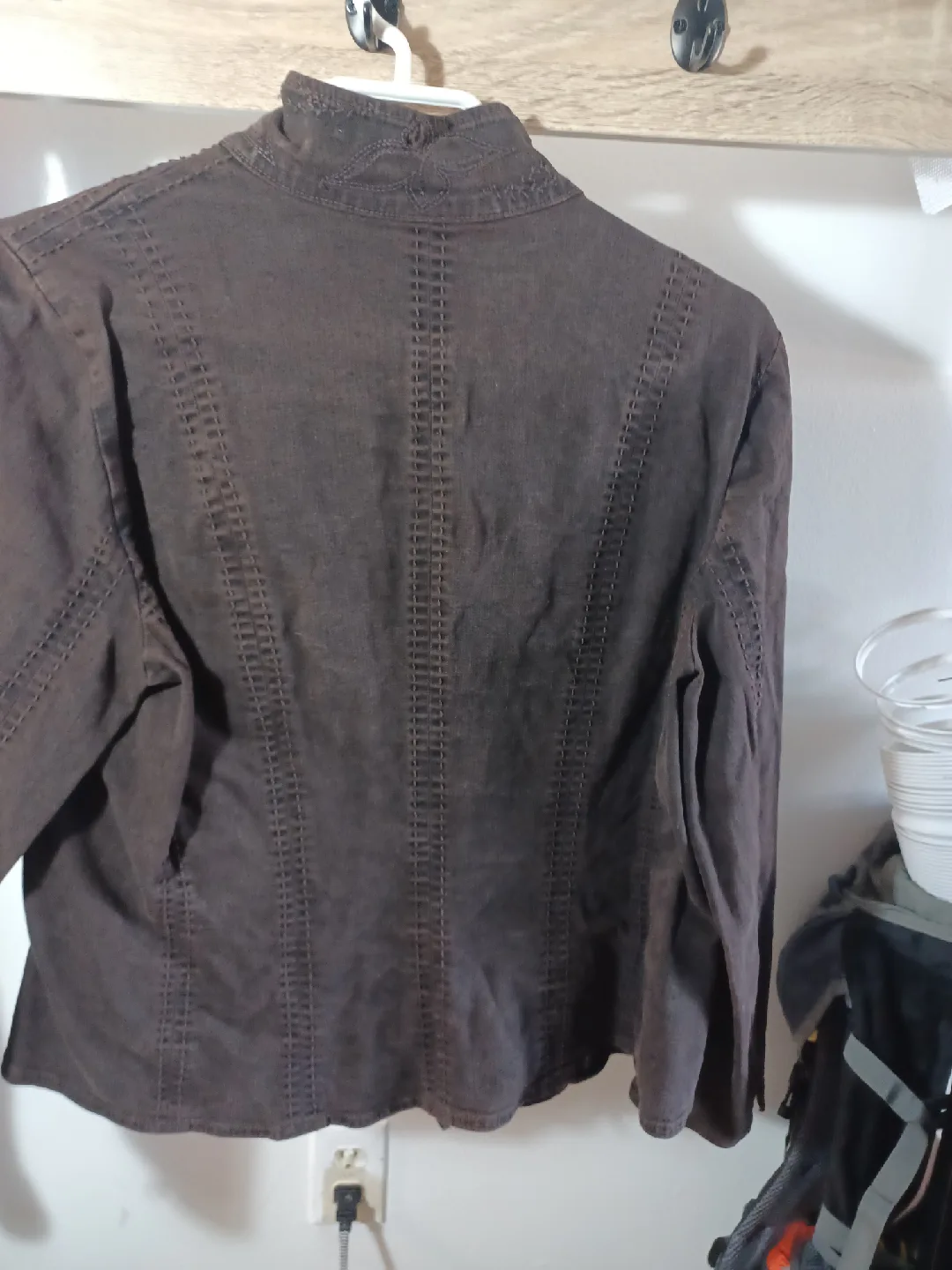 Alfred Sung Brown Jacket image indicator(2)