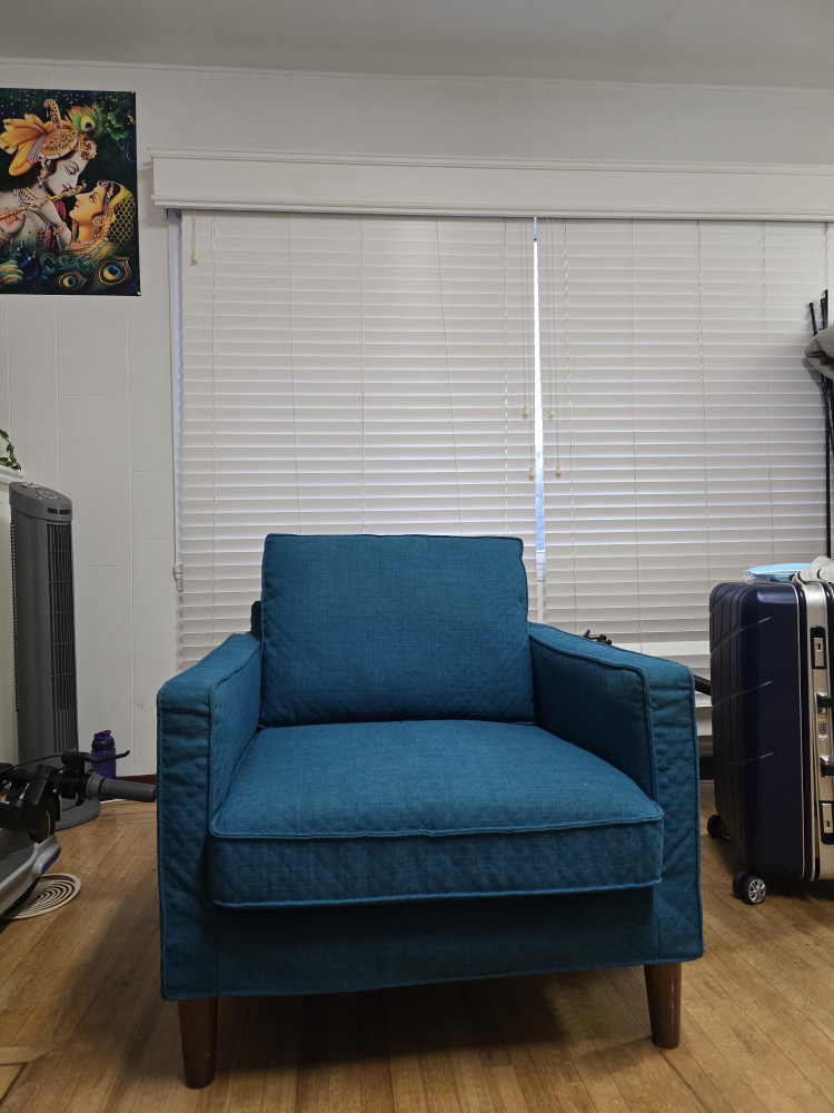 Blue Armchair - Comfy & Stylish!