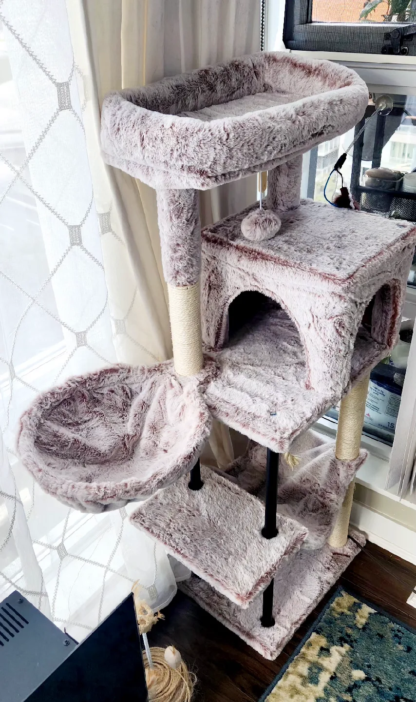 Cat Tower / Scratcher with Hammocks & Condo image indicator(8)