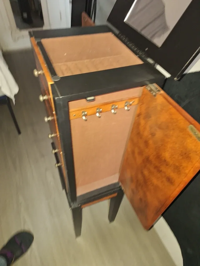 Jewelry Armoire with Mirror & Drawers image indicator(4)