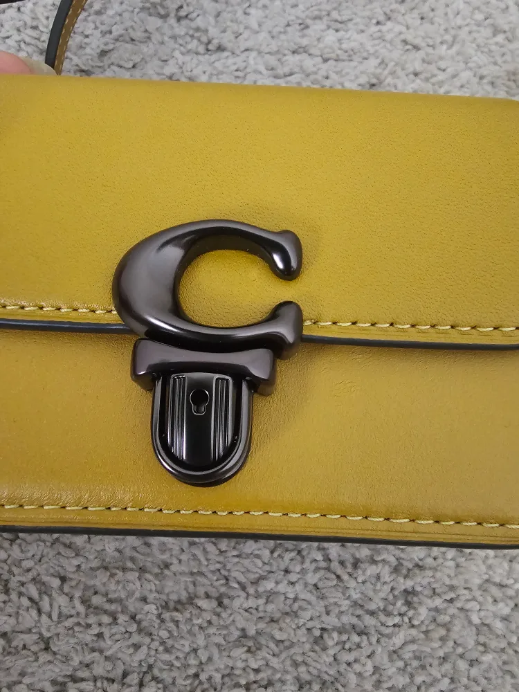 Authentic Coach Studio Mini Mustard Bag image indicator(2)
