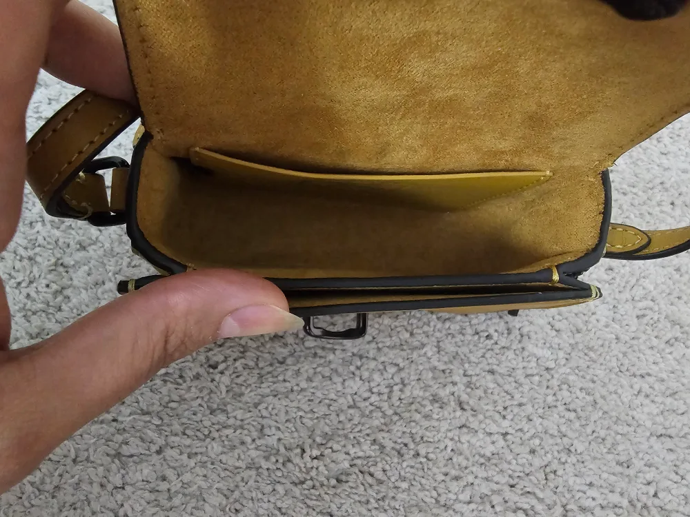 Authentic Coach Studio Mini Mustard Bag image indicator(6)