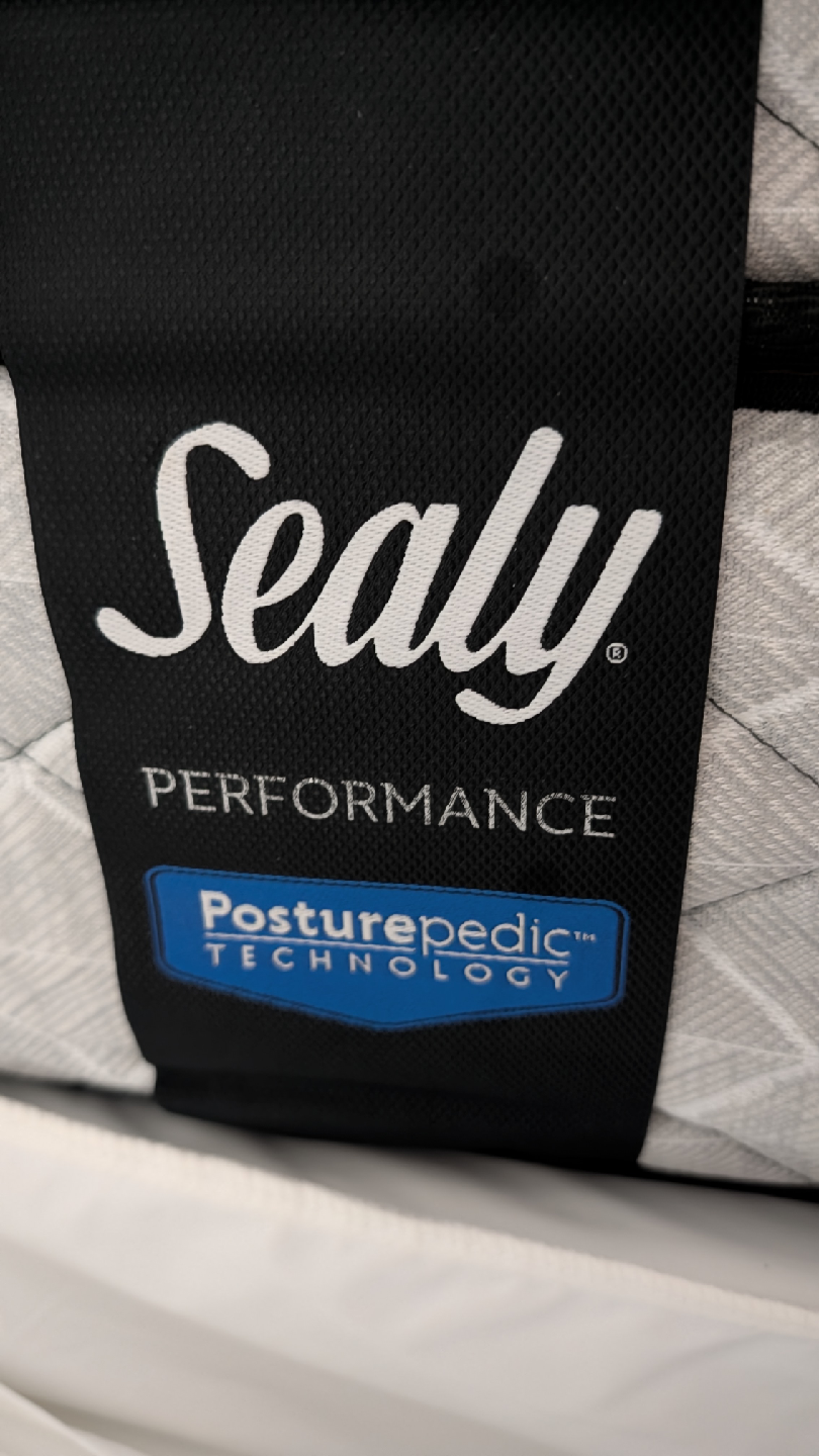 Queen Sealy Posturepedic Mattress box and metal frame - photo 2
