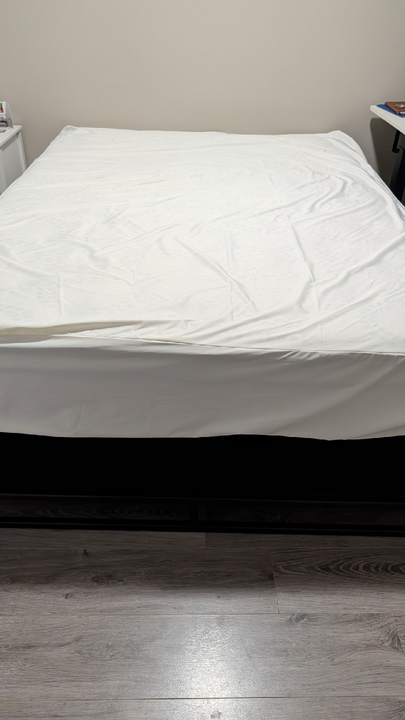 Queen Sealy Posturepedic Mattress box and metal frame - photo 3