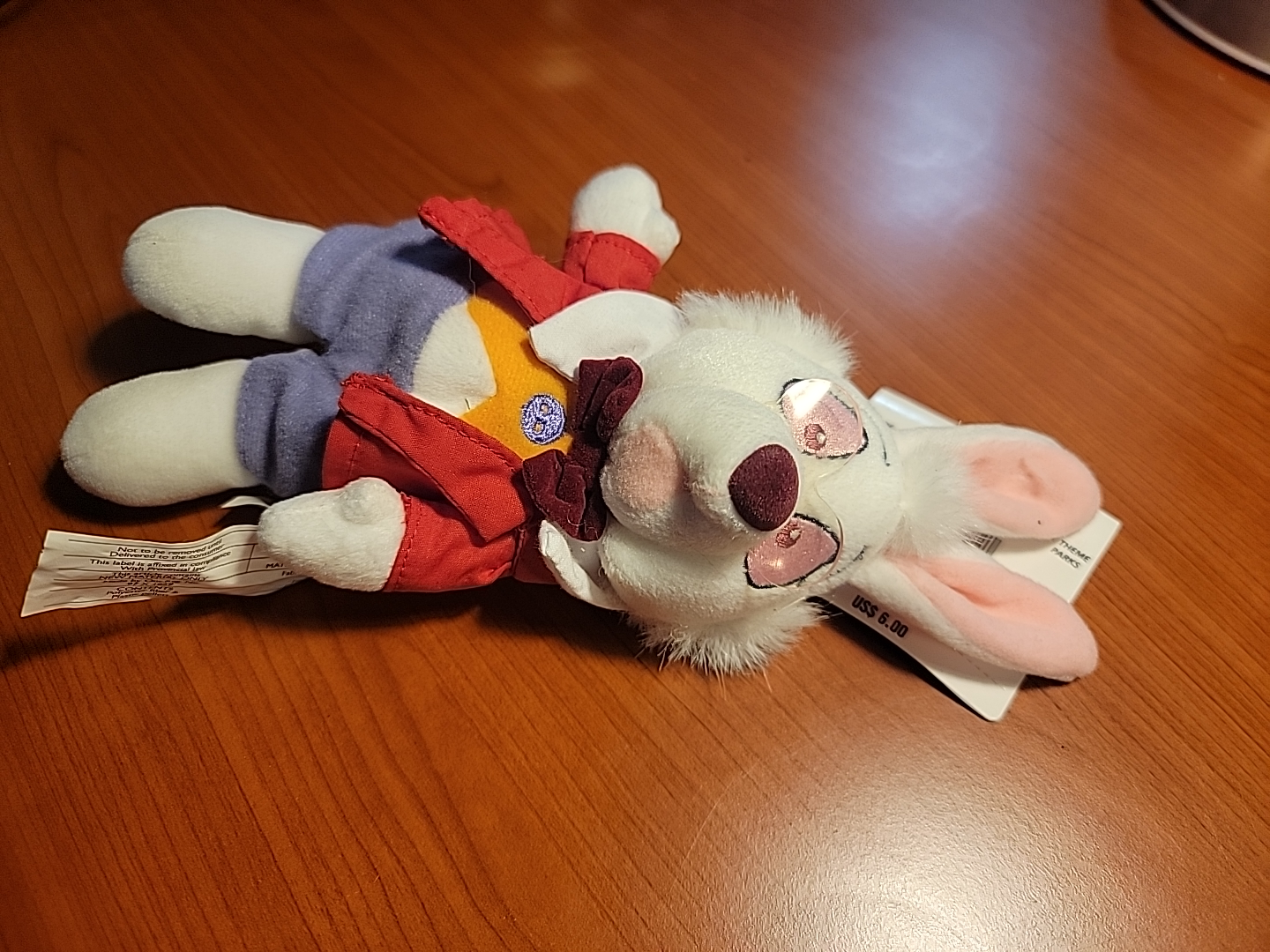 Disney Store White Rabbit Plush - New with Tags!