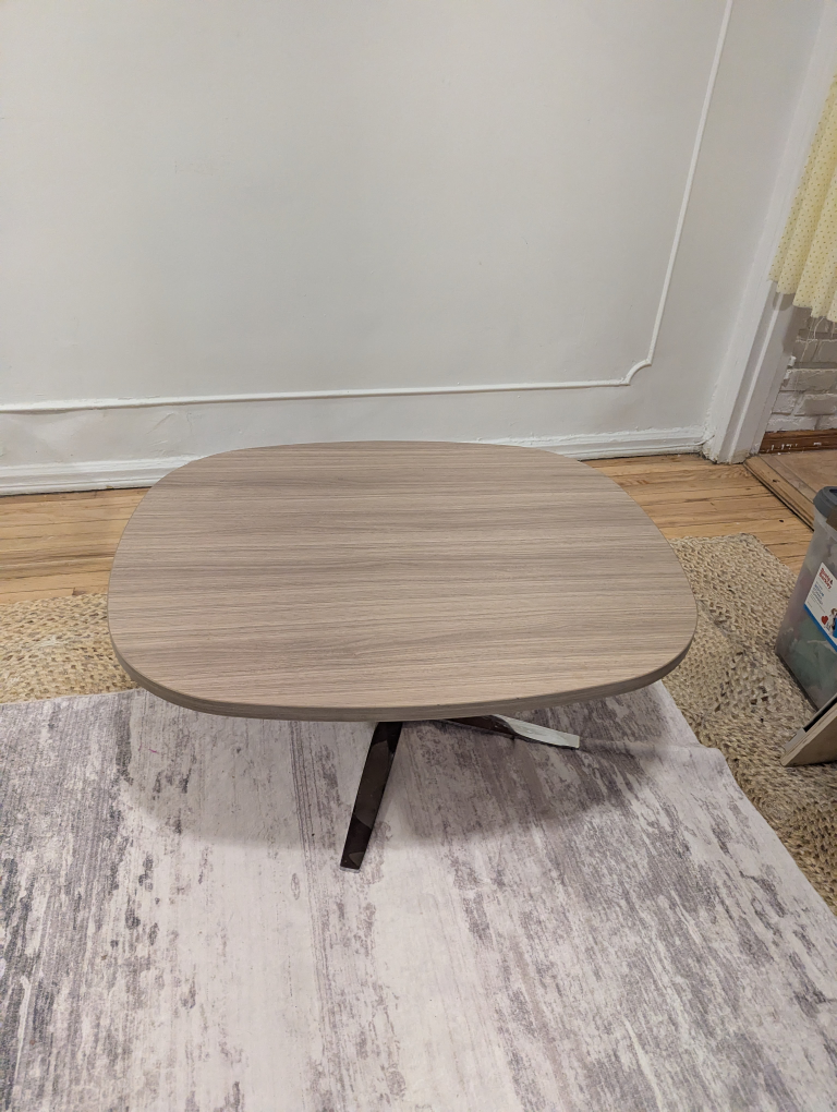 Modern Coffee Table with Metal Base