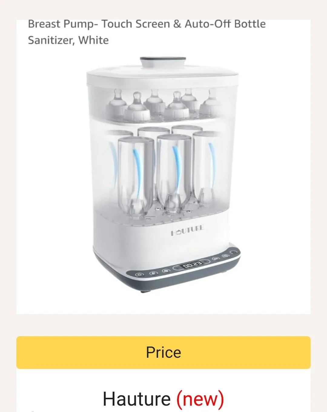 Momcozy Baby Bottle Sterilizer and Dryer image indicator(2)