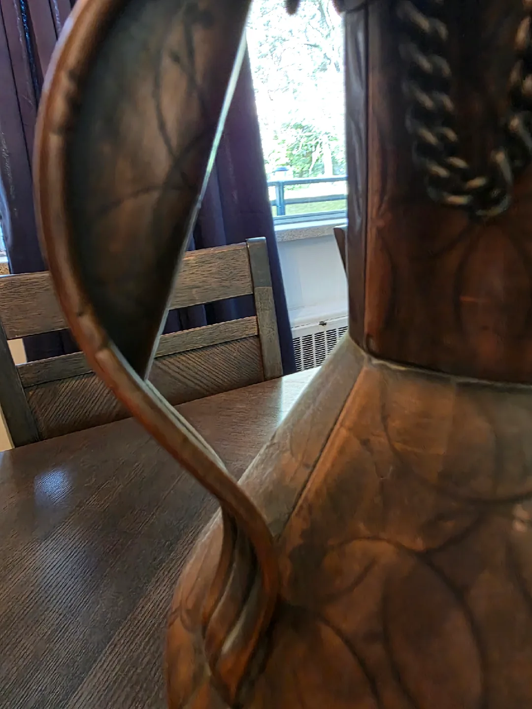 Large Antique Copper Jug image indicator(5)