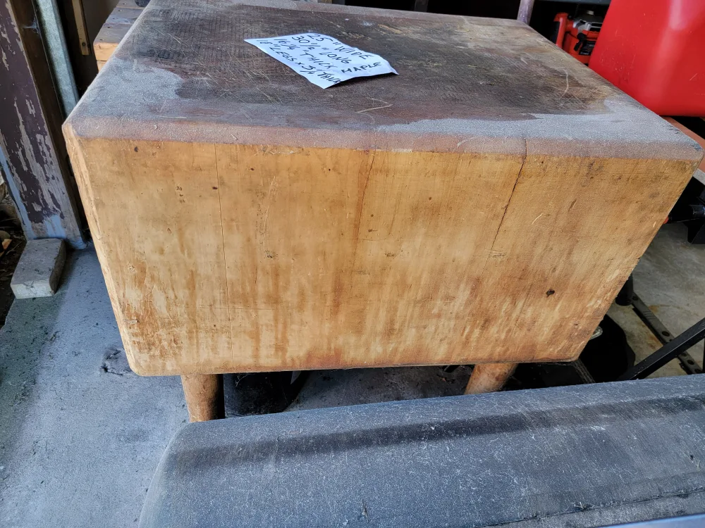 Maple Butcher Block Table - 25"x30" image indicator(5)