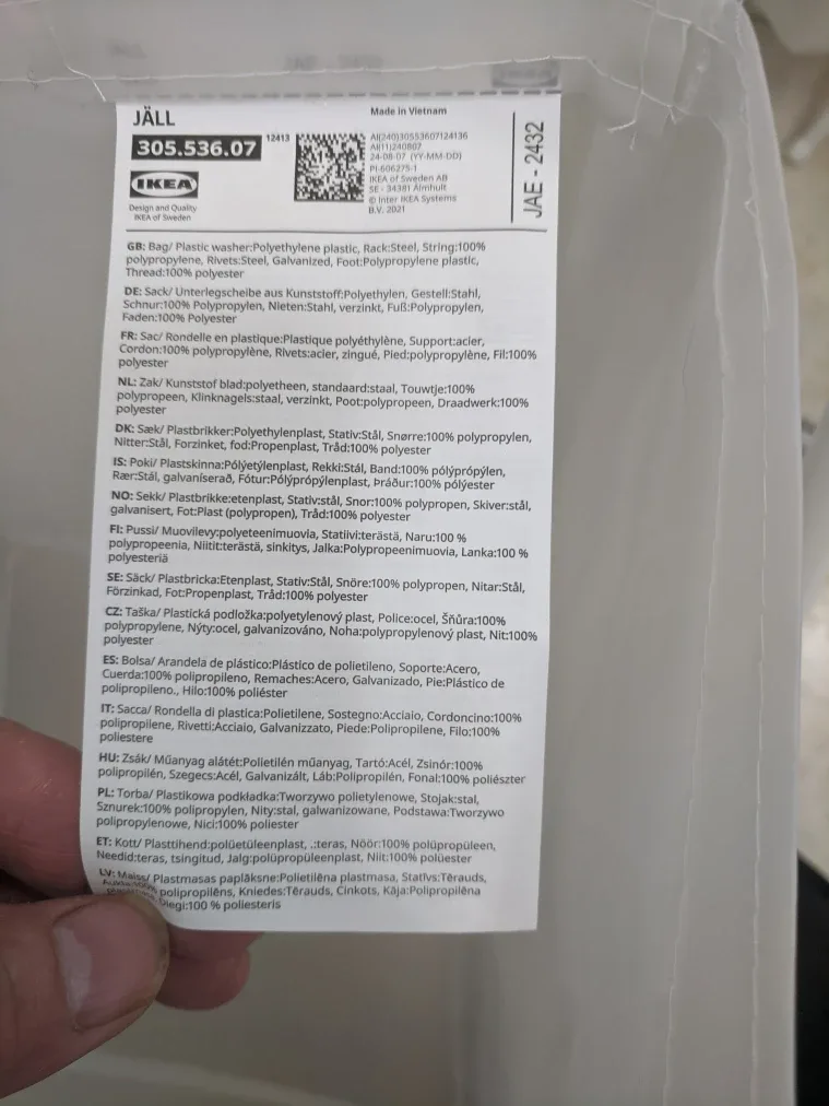 IKEA JÄLL Laundry Bag with Stand image indicator(5)