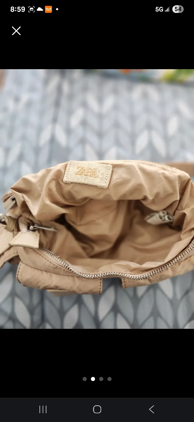 Zara Beige Shoulder Bag image indicator(4)